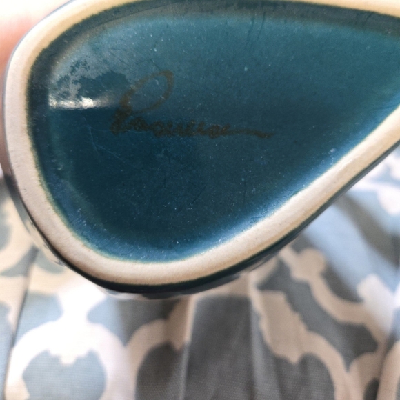 Set of 3 Rodolfo Padilla Blue Drip Glazed 10 oz. Stoneware Coffee Mug Cup - Picture 5 of 5